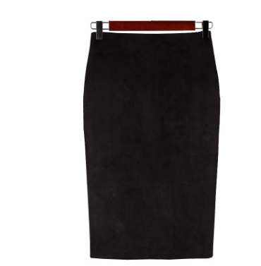 Women's Suede Midi Skirt