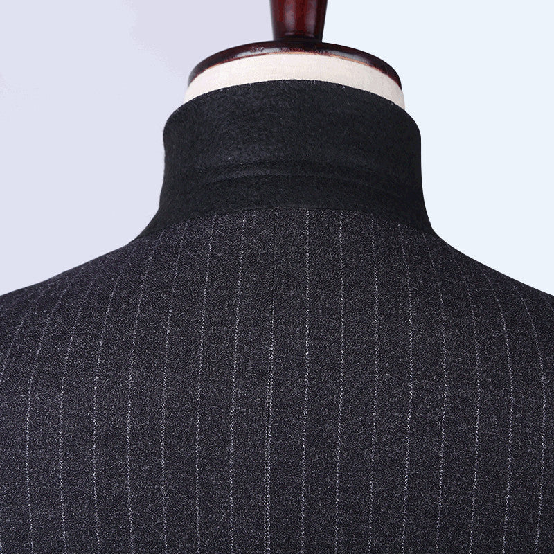 Men's Striped Suit Set for Weddings and Events (2 Pieces)