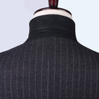 Men's Striped Suit Set for Weddings and Events (2 Pieces)
