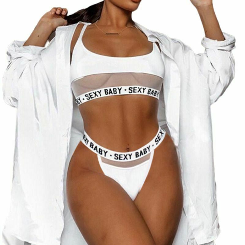 Women's Lace Letter Lingerie Set Women's Lingerie Unbranded