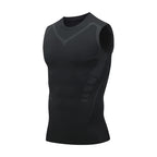 Men's Athletic Sleeveless Compression Tank Top for Sports