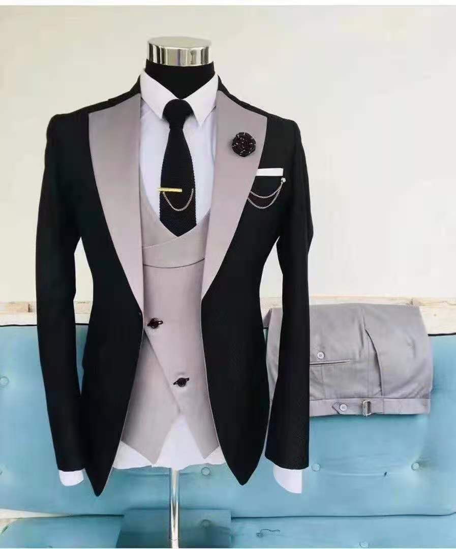 Men's 2020 Italian Groom and Groomsmen Formal Suit Set