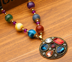 Long Sweater Necklace with Versatile Beads