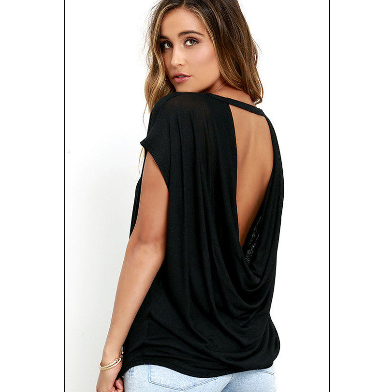 Women's Backless T Shirt