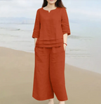 Women's Loose Shirt Trousers Suit