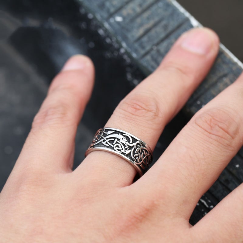 Men's Vintage Stainless Steel Ring