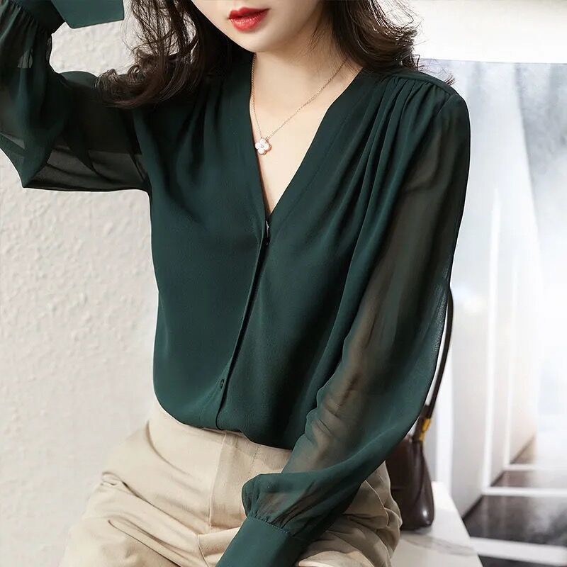 Women's Loose Chiffon Shirt