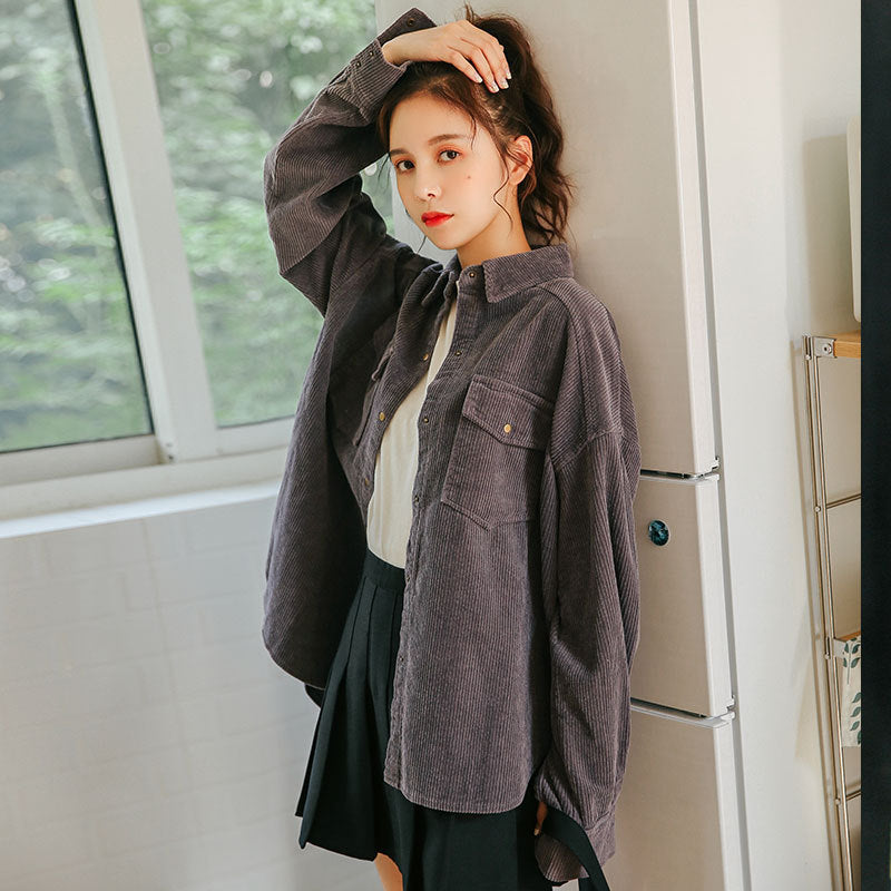 Women's Vintage Corduroy Shirt Jacket Secondary image