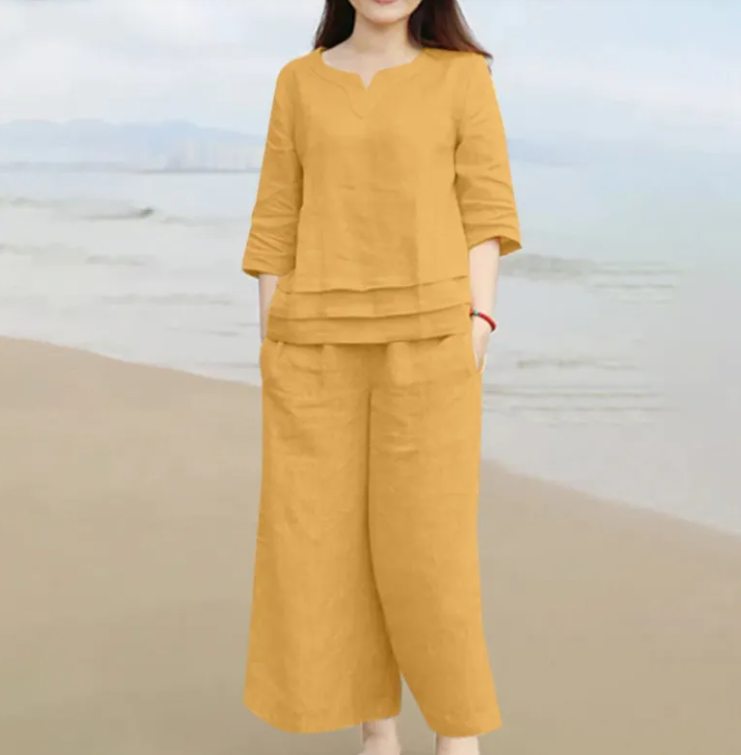 Women's Loose Shirt Trousers Suit