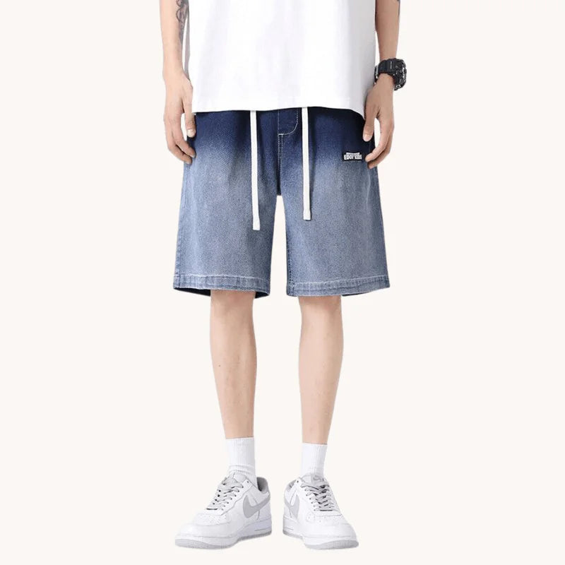 Gradient Jean Shorts Main image