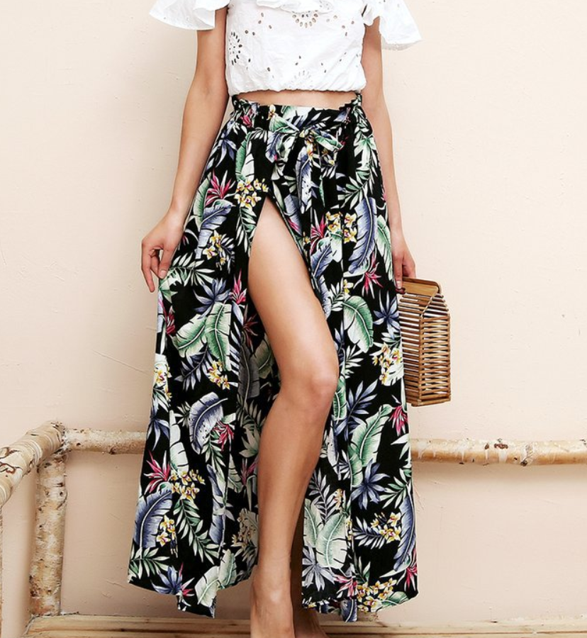 Women's Floral Maxi Skirt