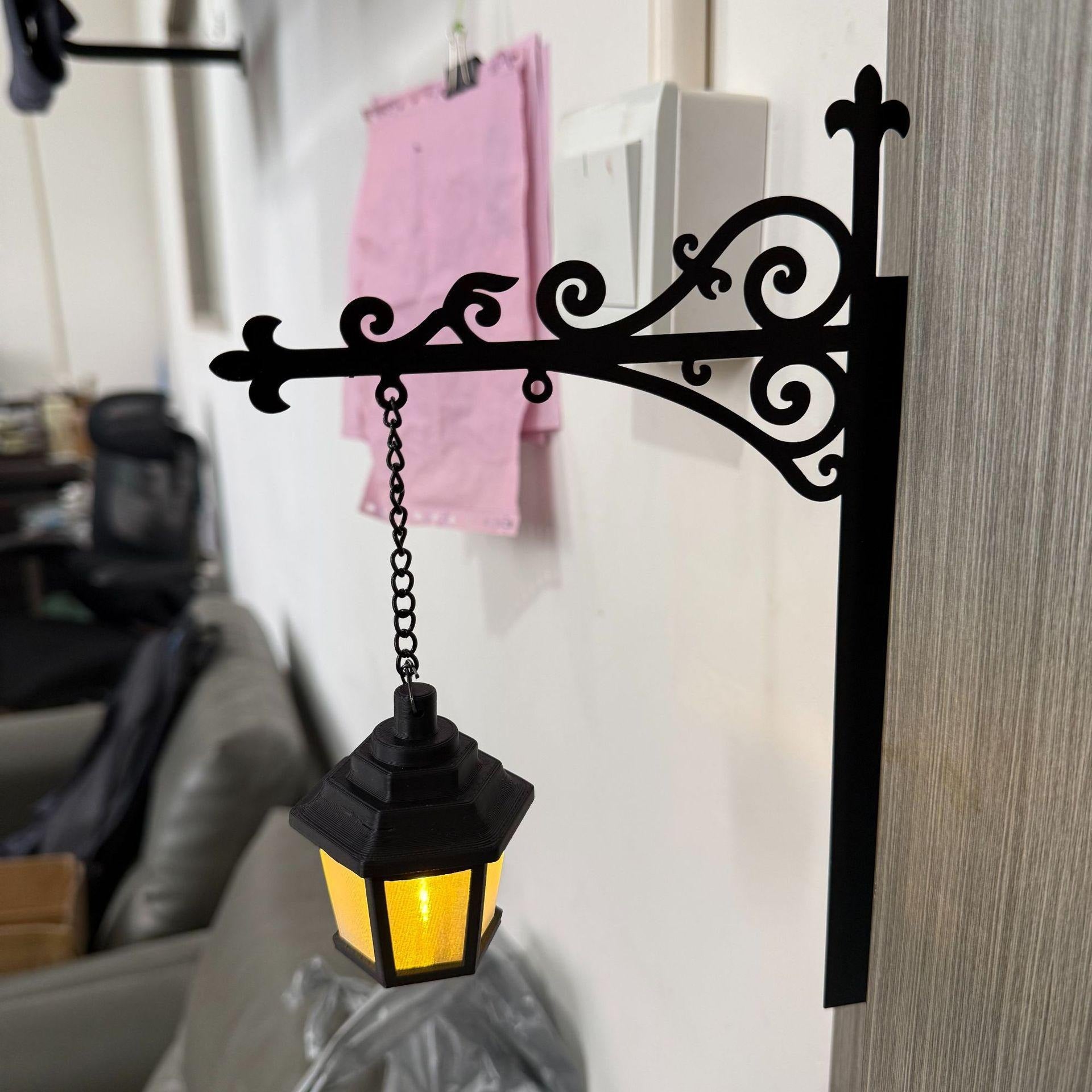 T Library Bookshelf Lighting Lantern Metal Craftwork