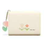 Cute Cartoon Student Folding PU Wallet
