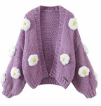 Handmade Embroidery Cardigan Women's Knitwear & Sweaters Unbranded