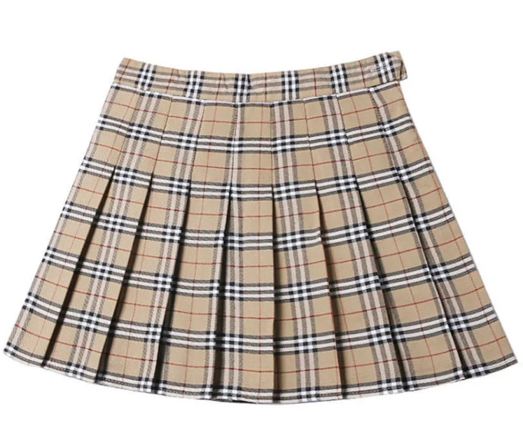 Women's Classic Plaid Uniform Skirt