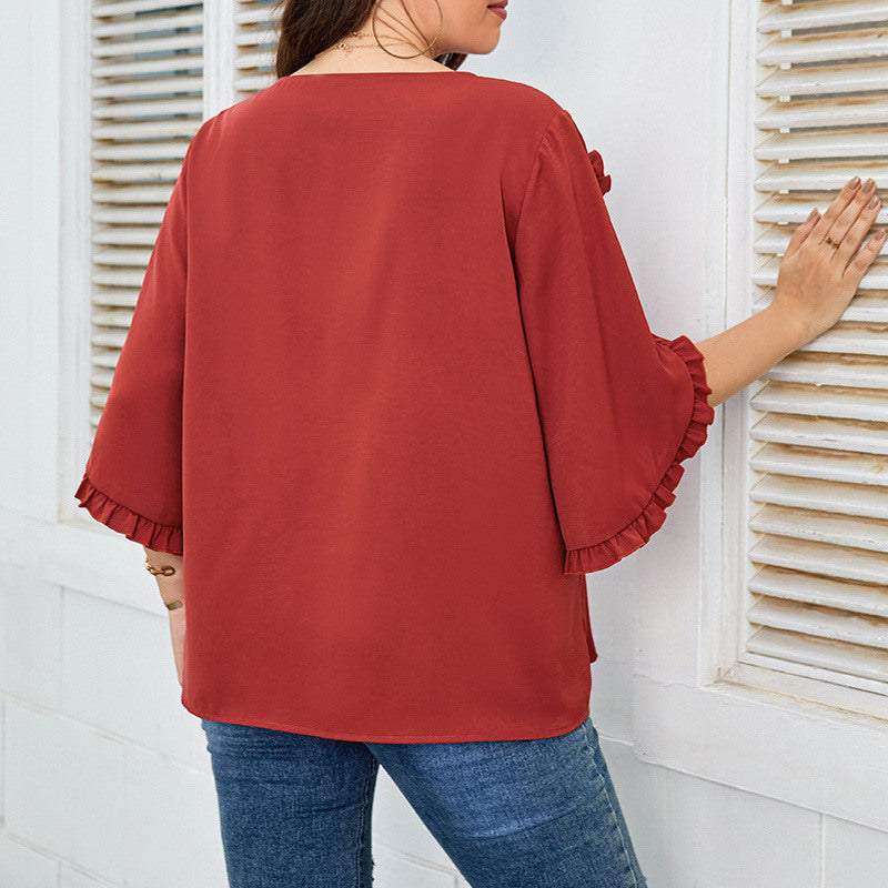 Women's Plus Size Casual Stylish Loose Tops Women's Tops & T-shirt Unbranded