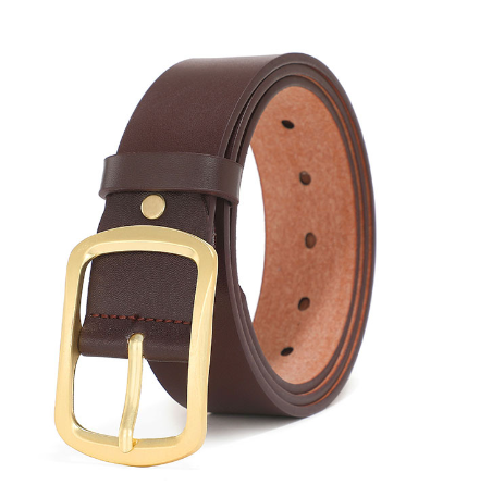Men's Stylish Leather Belt for Fashion Apparel Men's Belt Unbranded Coffee 110cm