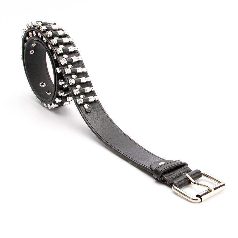 Men's Punk Style Studded Bullet Belt Secondary image
