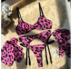 Women's Luxury Leopard Print Lingerie Set Women's Lingerie Unbranded