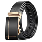 Men's High-Quality Leather Automatic Buckle Belt