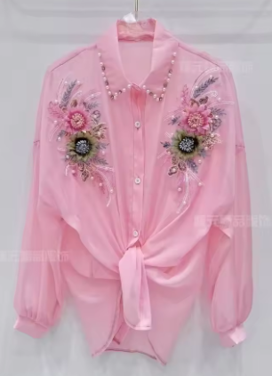 Women's 3D Floral Sunscreen Shirt