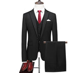 Men's Caramel Color Suit Set for Students and Weddings