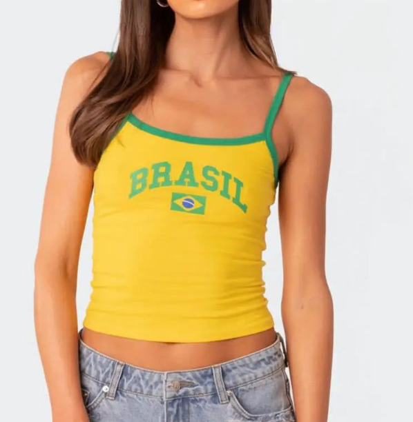 Women's Printed Crop Tank ILLUSION CO
