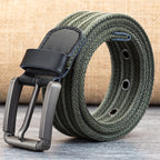 Men's Canvas Belt with Polyester Weaving - Wholesale