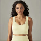 Seamless Knitted Sports Bra for Yoga & Fitness
