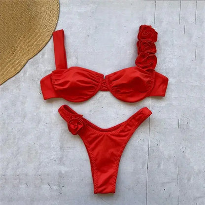 Women's Shiny Push Up Bikini Set