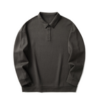 Men's Japanese Style Fall Winter Polo Shirt with Collar