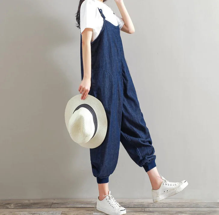Women's Jumpsuit With Suspender Straps