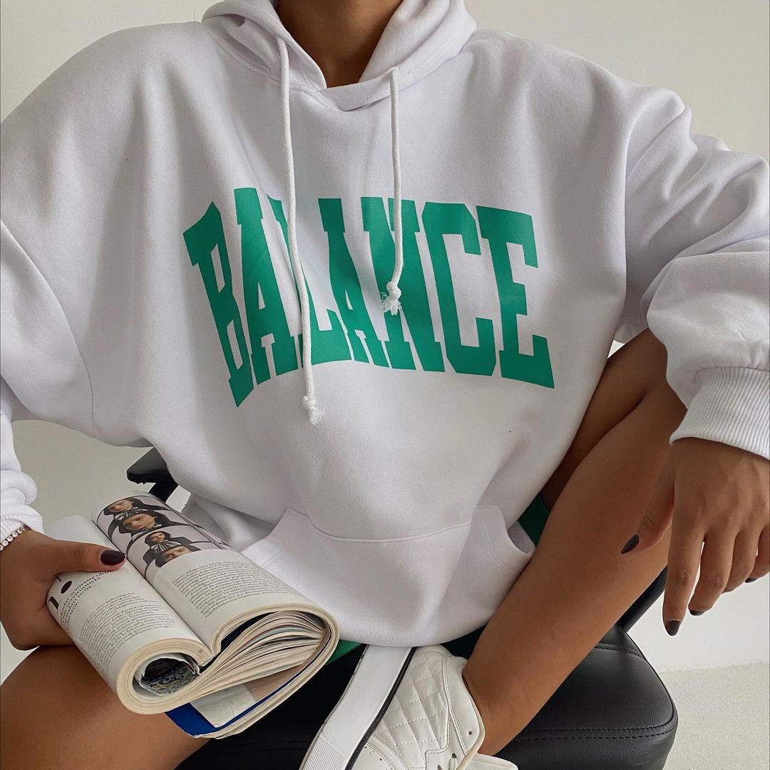 Women's Thickened Long Sleeve Hooded Printed Tops