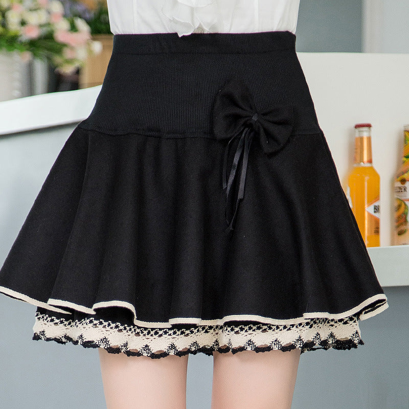 Women's Lace Pleated Skirt