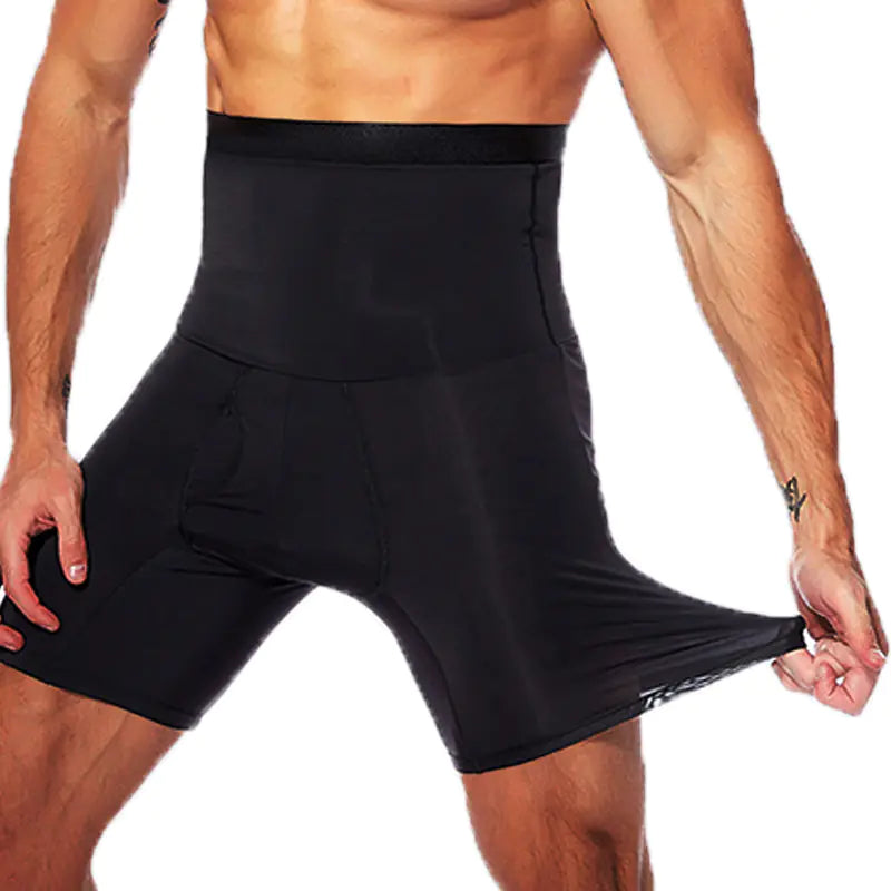 Men's High Waist Body Shaper Compression Shorts