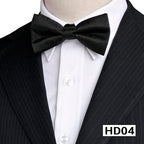 Men's Solid Color Silk Bow Tie
