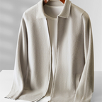 Men's Wool Knit Cardigan ILLUSION CO