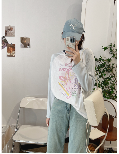 Women's Japanese Long Sleeve T Shirt