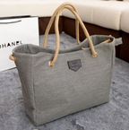 Canvas Tote Bag - Large Capacity Handheld Bag