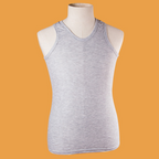 Men's Sports Vest - Sweat-Proof Work Tank Top Men's Tank Top Unbranded Grey XL