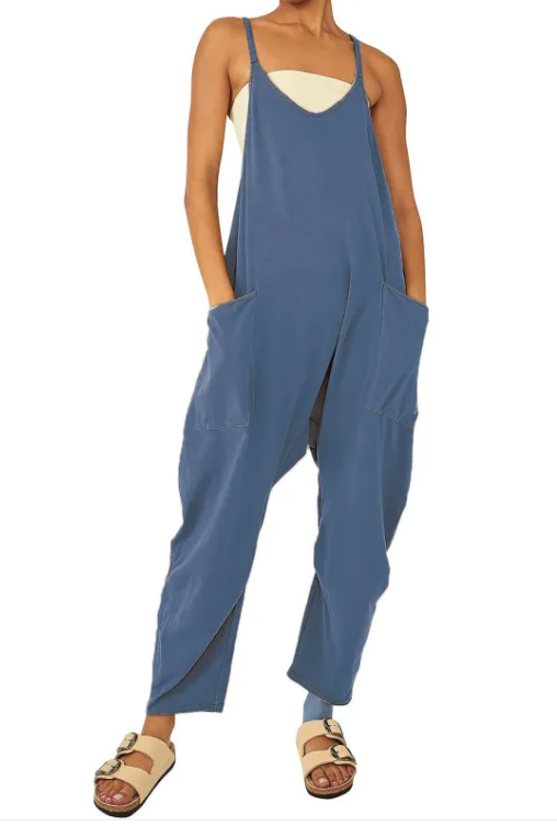 Women's Zipper Pocket Jumpsuit