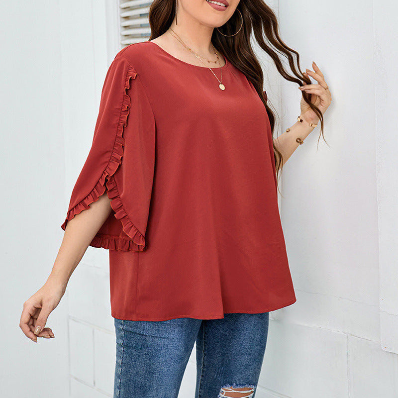 Women's Plus Size Casual Stylish Loose Tops Women's Tops & T-shirt Unbranded