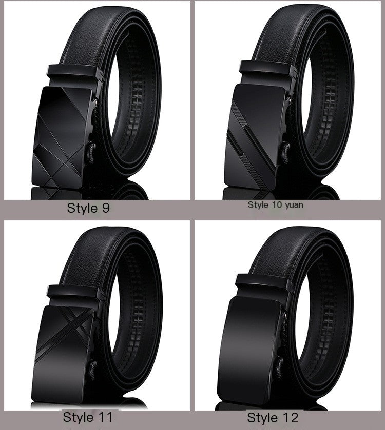 Men's Premium Leather Belt with Automatic Buckle