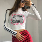 Women's Long Sleeve Printed T Shirt