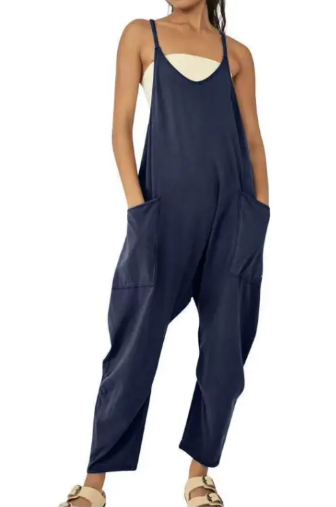 Women's Zipper Pocket Jumpsuit