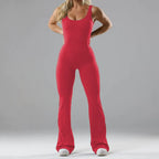 Women's Seamless Hollow Yoga Bodysuit Casual Activewear