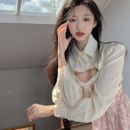 Women's Elegant Floral Lace Sling Dress