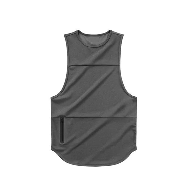 Men's Bodybuilding Sleeveless Workout Tank Top Men's Tank Top Unbranded NO LOGO Dark grey XL