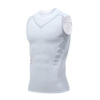 Men's Athletic Sleeveless Compression Tank Top for Sports