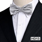 Men's Solid Color Silk Bow Tie